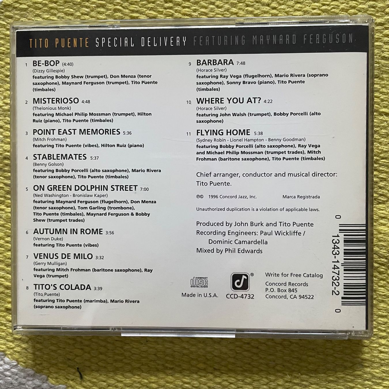 CD: TITO PUENTE-2CD MASTER TIMBALERO – Usato da Rorschacherberg venduto da CD-Roli 1