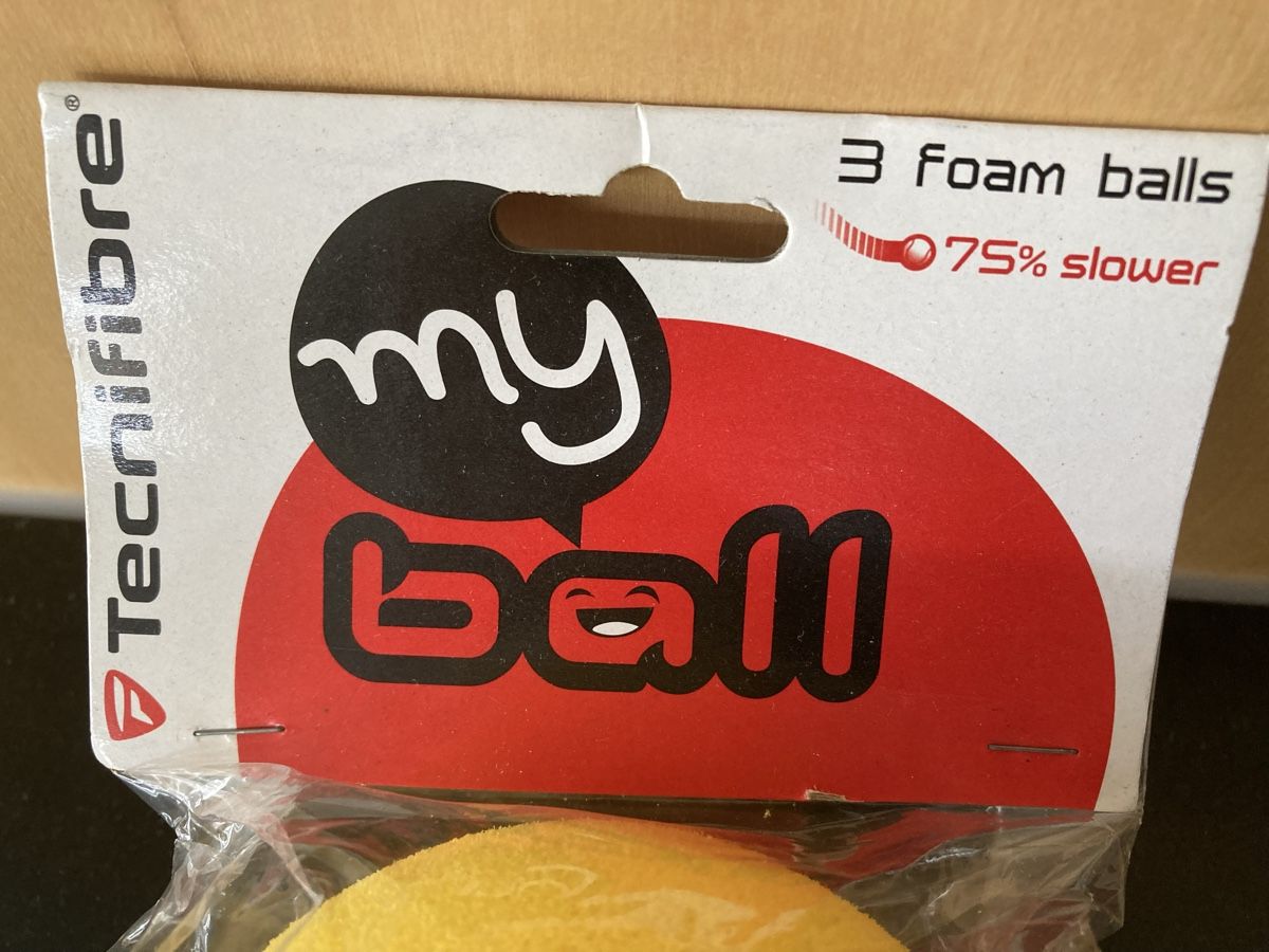 Palloni: Tennisbälle - Schaumstoff - Technifibre – Nuovo e nell'imballaggio originale da Effingen venduto da Fylarama