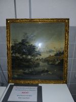 2x antik-Japan-Seidenbilder Goldrahmen Freudenthal verglast
