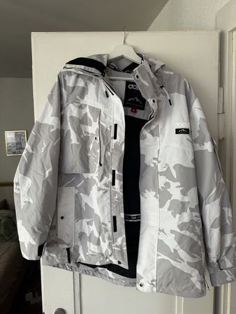 Snowboardjacke Dope Adept Camo weiss grau Grösse M gebraucht