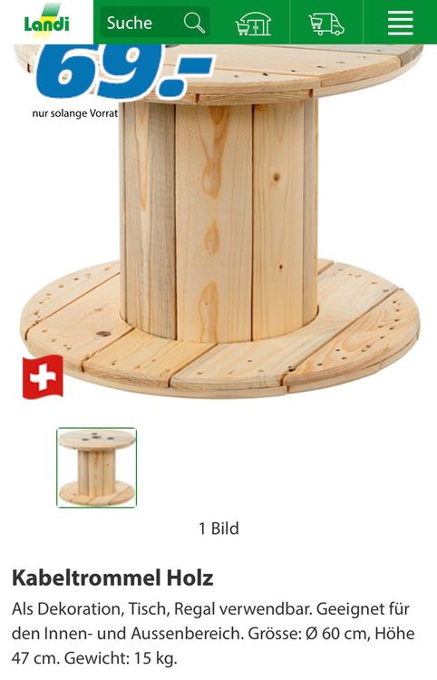 Kabeltrommel Holz Gebraucht In Lausen F r CHF 55 Nur Abholung Auf 