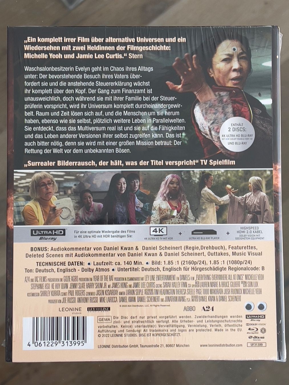 Tutti i DVDs: Everything Everywhere All At Once _ 4K UHD Mediabook – Nuovo e nell'imballaggio originale da Läufelfingen venduto da Badvision 1