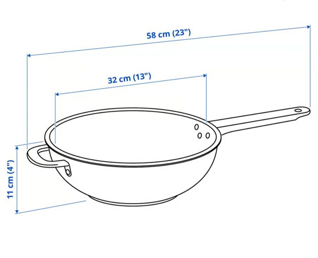 Padelle: 2x Grosse IKEA Wok Pfannenset mit Deckel. – Usato da Rotkreuz venduto da keerthdi 7