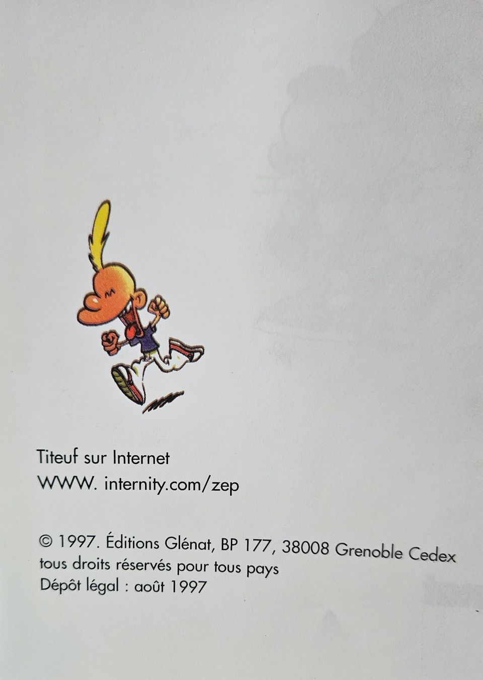 Comics: BD Titeuf TCHÔ, MONDE CRUEL  E.O. août 1997 – Gebraucht aus Plan-les-Ouates von gab_cgf6 2