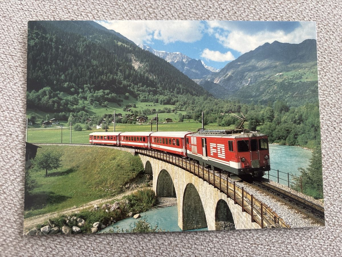 Ansichtskarten: Originale Ansichtskarte Furka Oberalp Bahn Viadukt FO – Neu (gemäss Beschreibung) aus Termen von rowi13