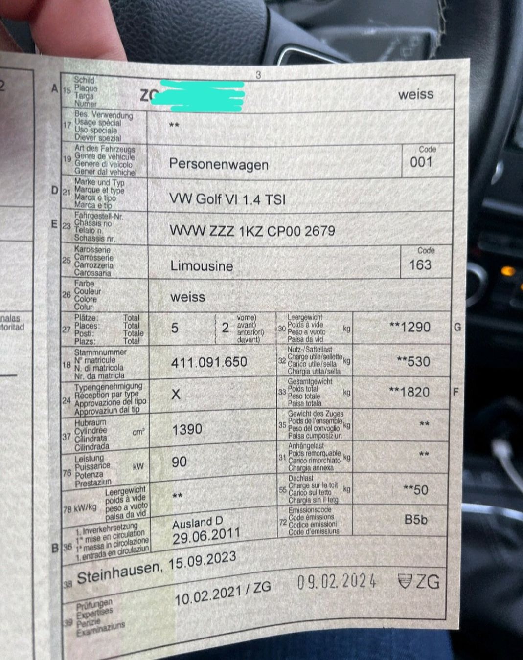 VW Automobili: VW Golf 6, 1.4 TSI – Usato da Zug venduto da DonRamon01 5