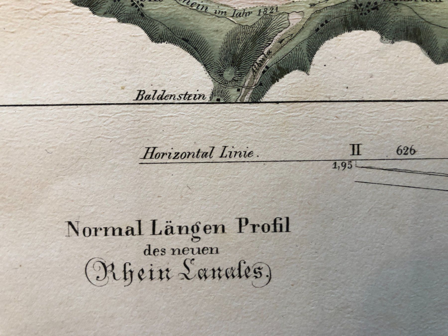 Cartine & Atlanti: de la Nicca: Plan Correction des Rheins im Domleschger Thal – Usato da Zürich venduto da allp 1