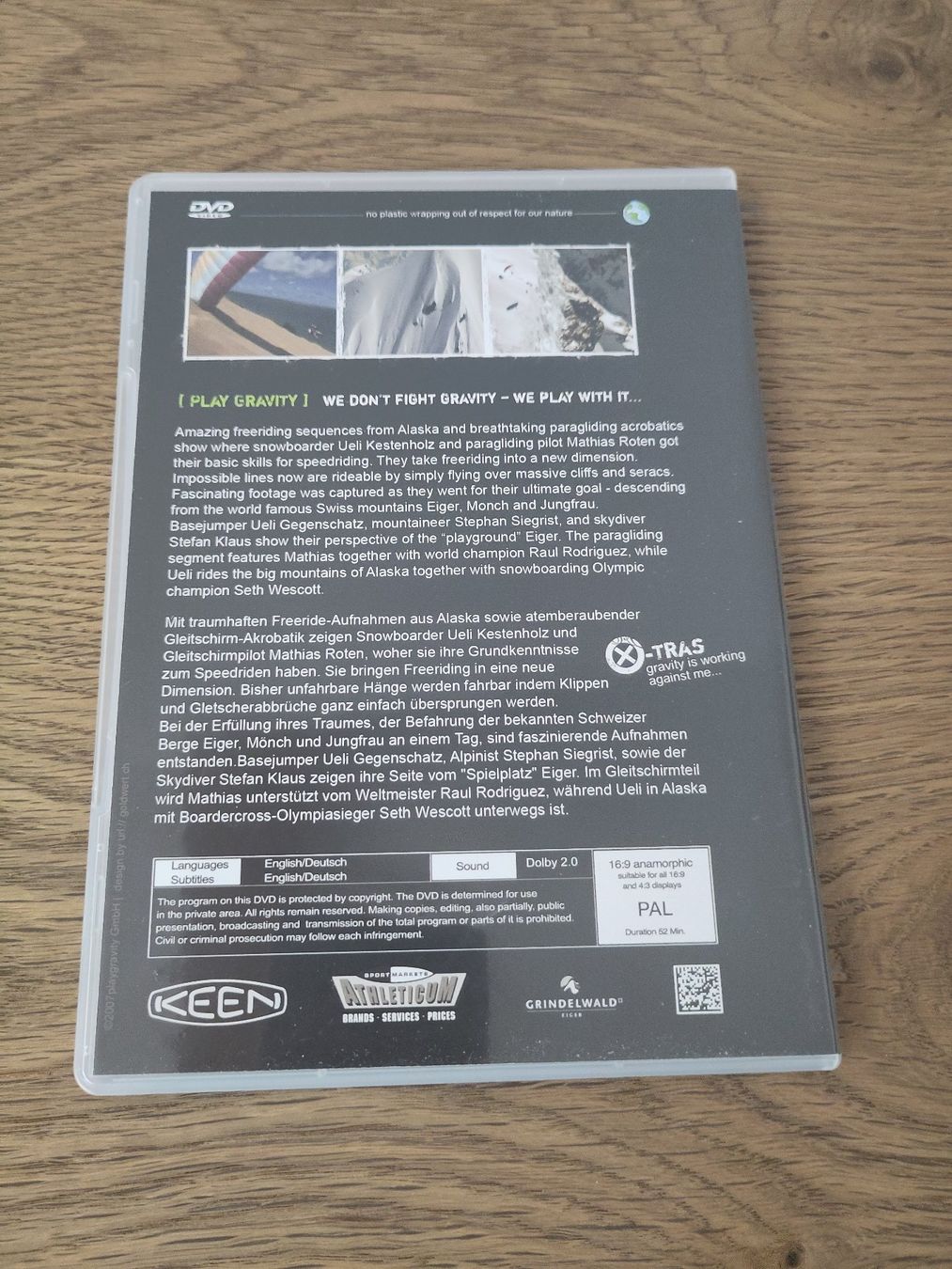 Alle DVDs: Play Gravity Dokumentation (CH) – Gebraucht aus Ziegelbrücke von Muff4 1