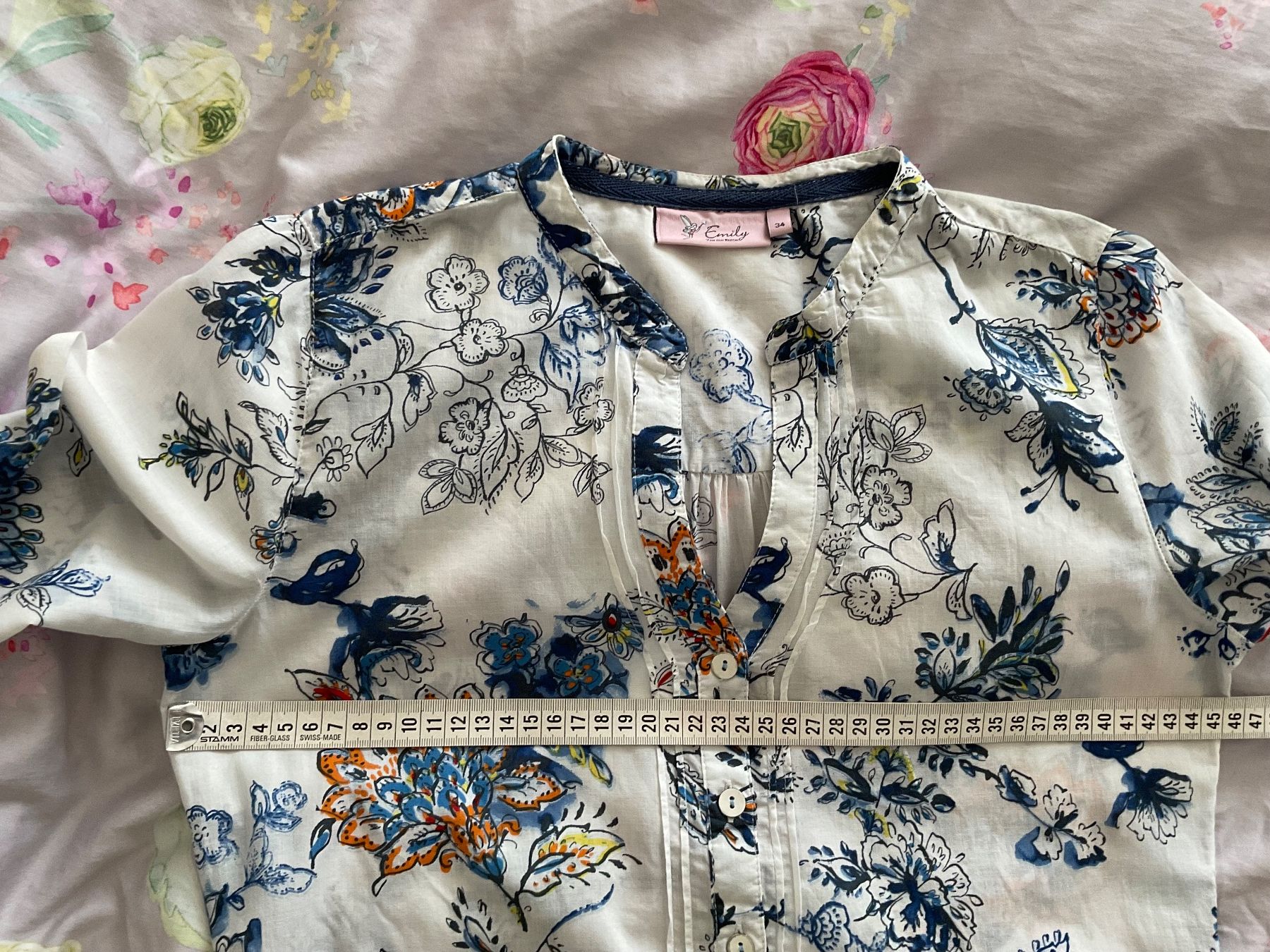 Emily van den Bergh Camicette: Emily van den Bergh Bluse Gr 34 feine Baumwolle – Usato da Urdorf venduto da alda02 6
