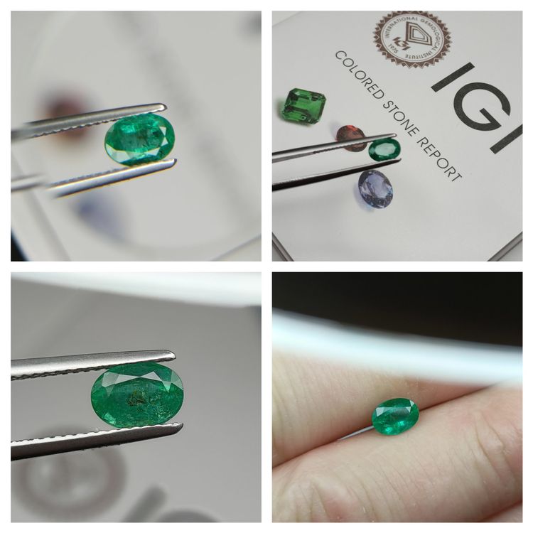 GEMSGROWTH Smaragd 10,5 Karat - Naturstein Kissenschliff Für Schmuck