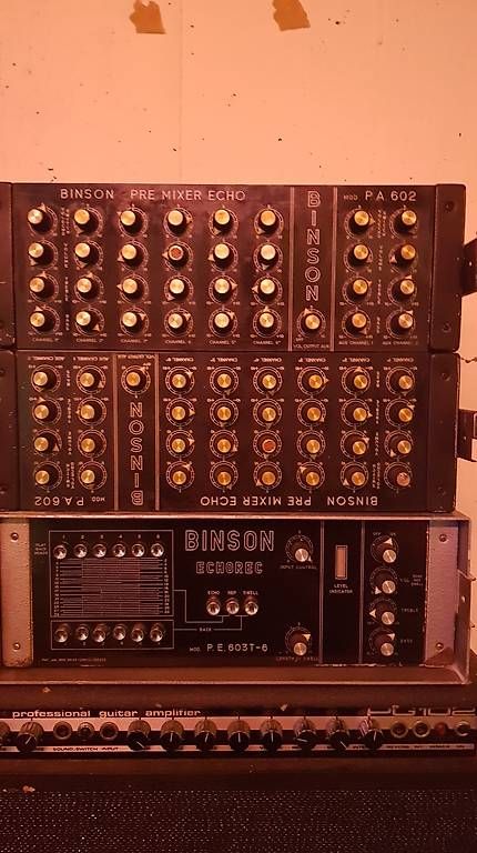 Egaliseurs: Binson Echorec P.E.603T-6 & Binson Pre Mixer Echo – D'occasion à Cazis par ramunrinsche 1