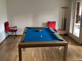 Billardtisch Esstisch Kombination Holz gebraucht