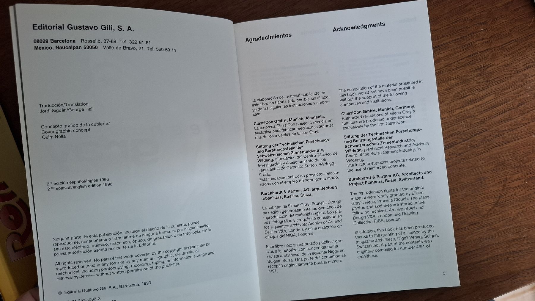 Bücher: Eileen Gray - Works and Projects / Obras y proyectos – Gebraucht aus Wabern von Azzulitta 4