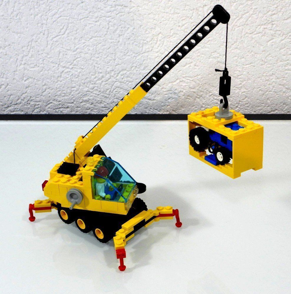 Lego Baukästen: LEGO 6352 GELBER PNEU KRAN MIT CONTAINER – Gebraucht aus Turbenthal von Ddanuh 6