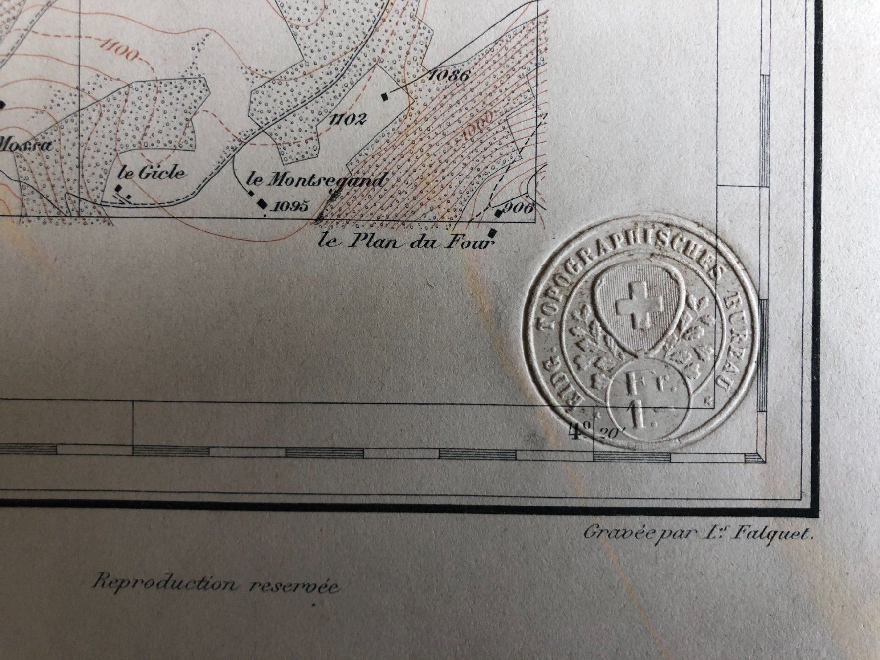 Landkarten & Atlanten: Siegfriedatlas Bl. 278: La Brévine 1876 – Gebraucht aus Zürich von allp 7