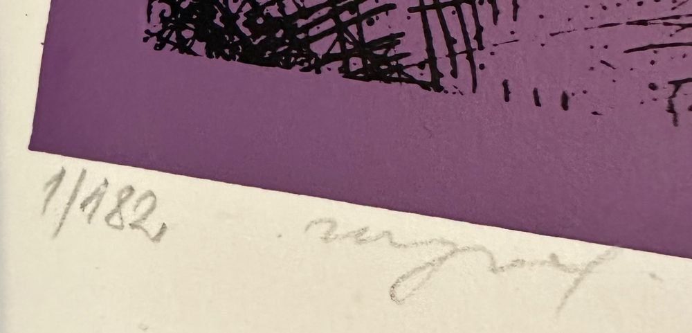 Grafica & Litografie: Esad Muftic (1944)  >>Fruchtschale<< – Usato da Hinwil venduto da Chnap 2