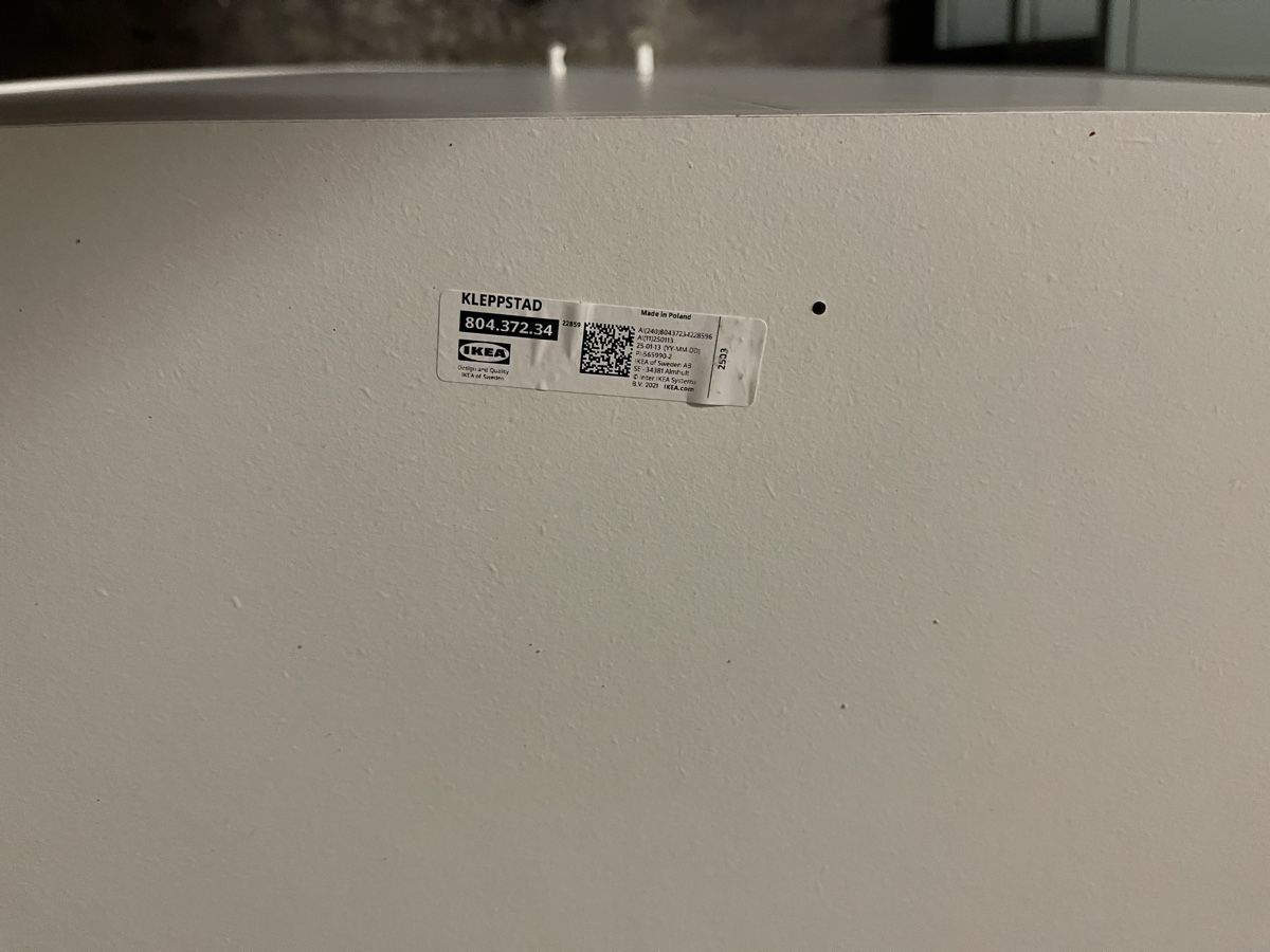 Ikea Armadi: Ikea Kleppstad Kleiderschrank weiss – Usato da St. Gallen venduto da fundstaette 2