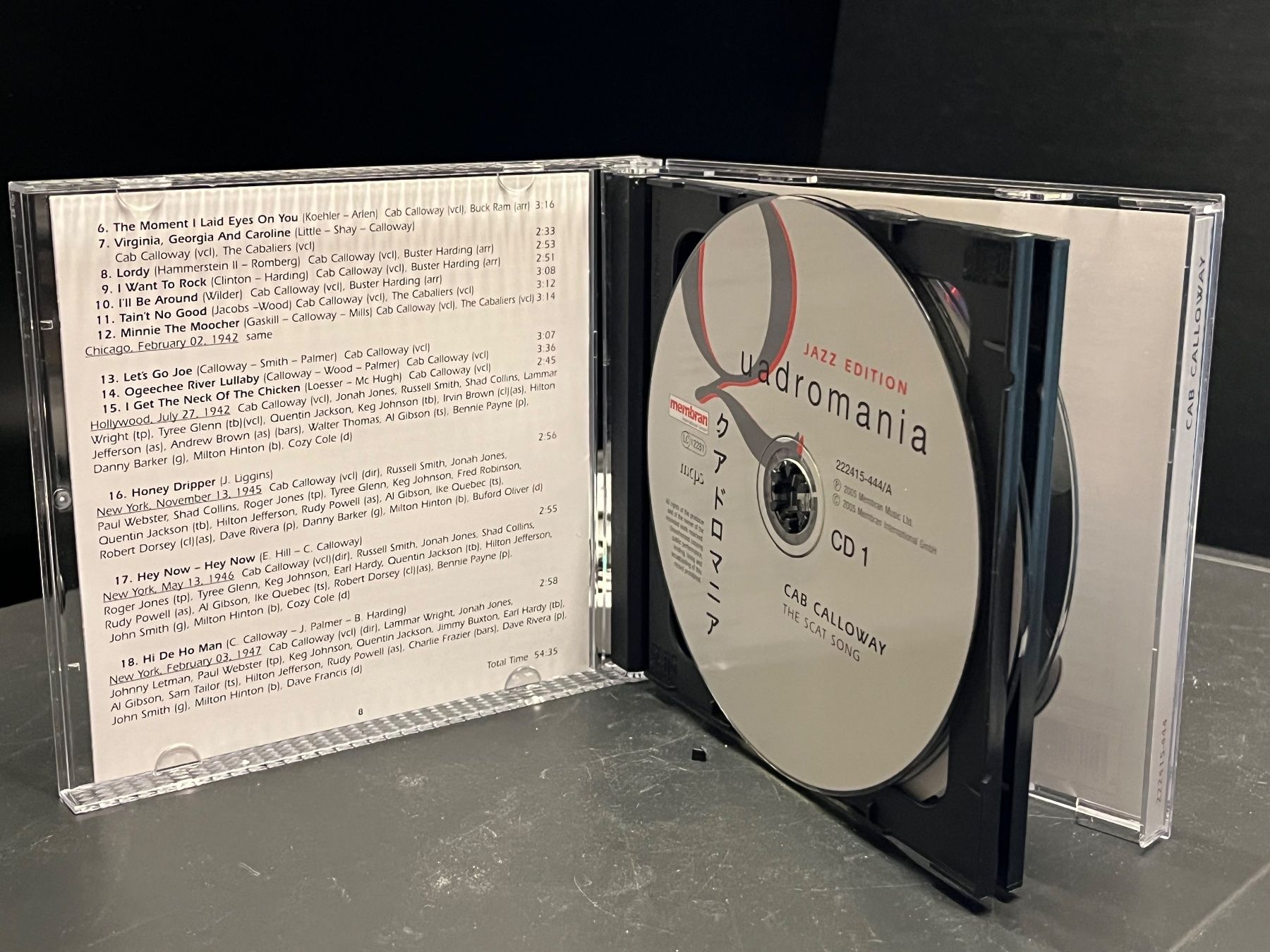 CD: Cab Calloway - The Scat Song - SRA02B – Usato da Küsnacht ZH venduto da JazzRecords 2