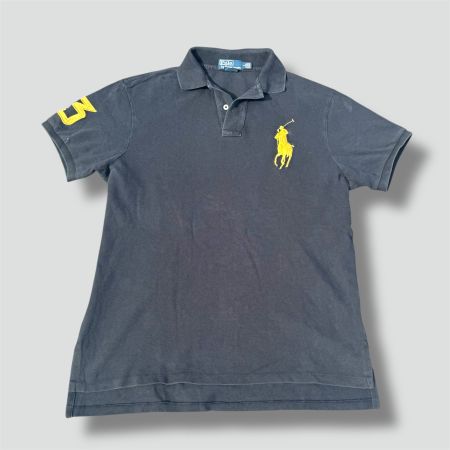 Polo Ralph Lauren big pony black poloshirt 90s vintage