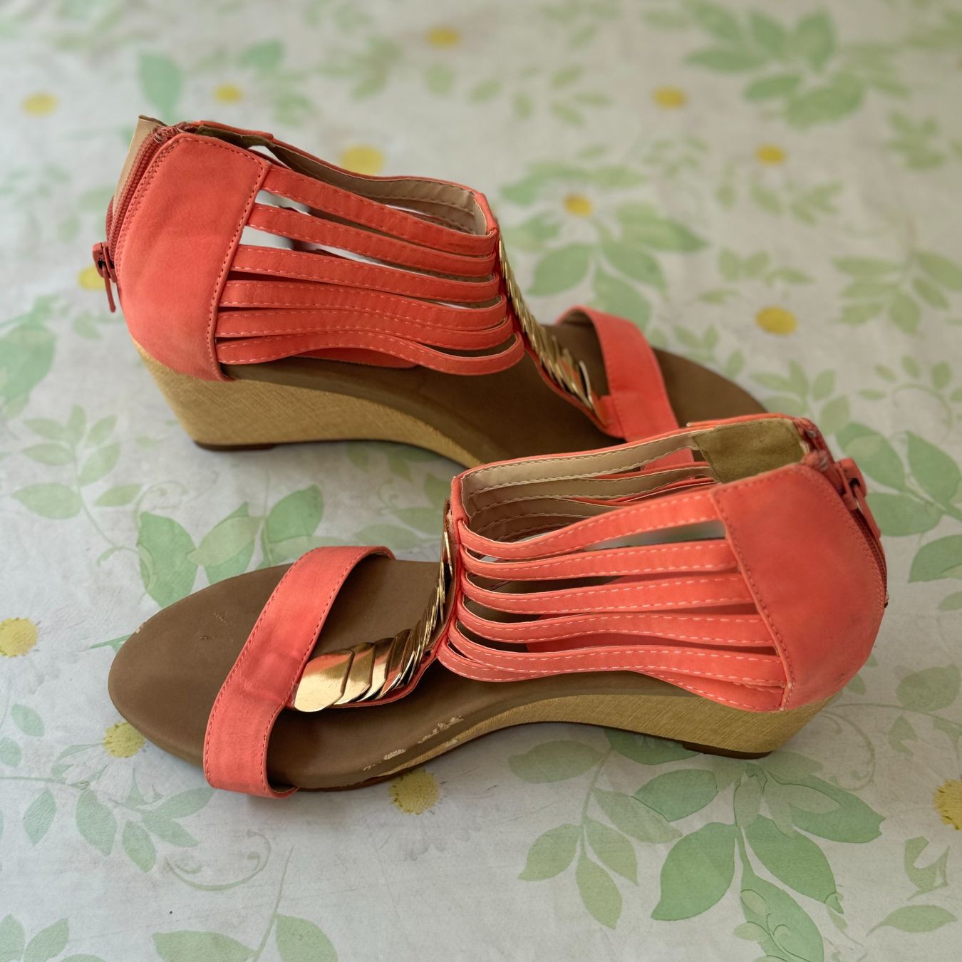 Damenschuhe: Pointure 37,5 - Sandales corail - Wilady – Gebraucht aus Genève von Reveur 4