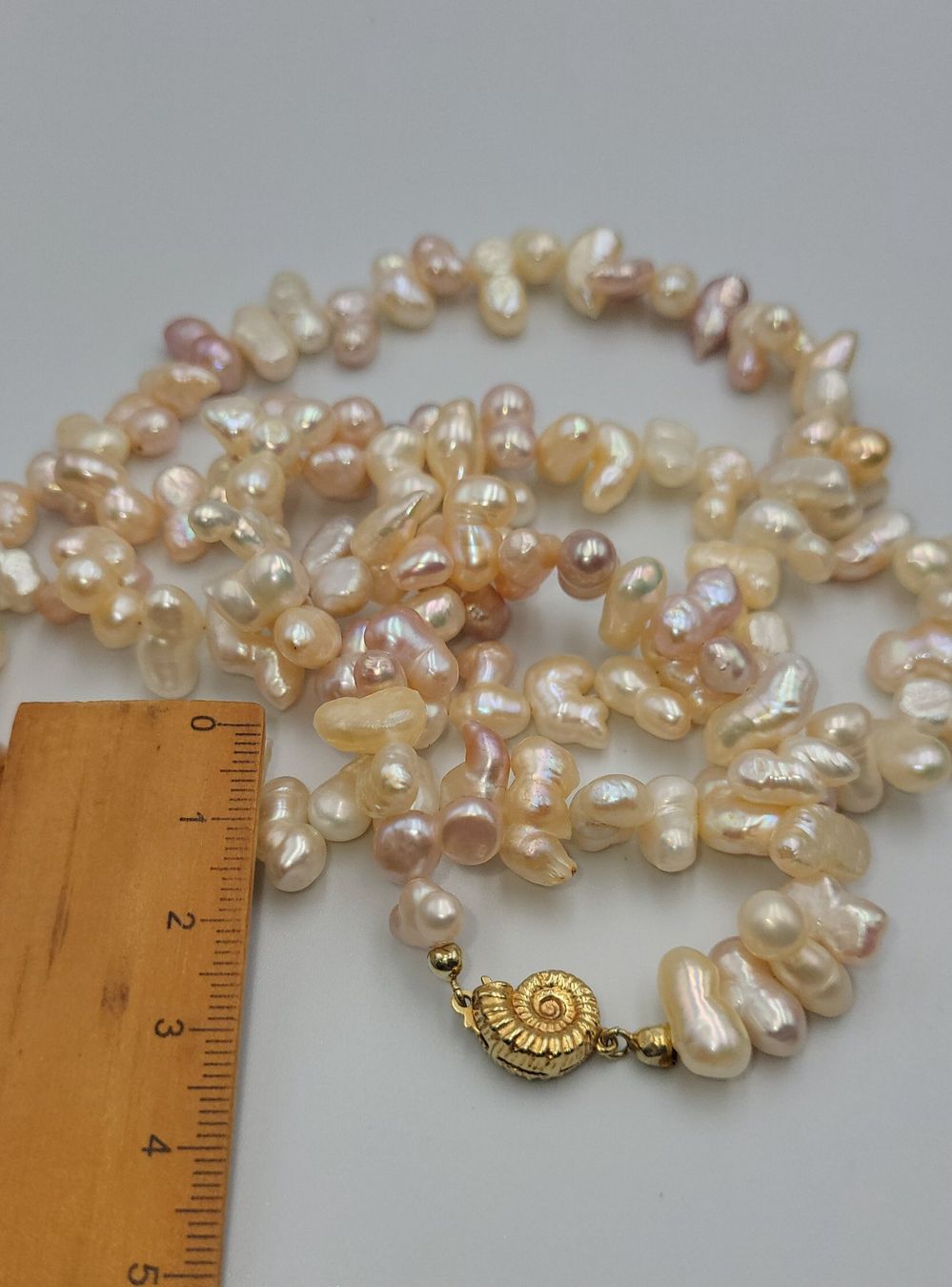 Catenine: Gold 585 Perlen Kette Mit Gold Verschluss – Usato da Wald ZH venduto da Dasilver 4