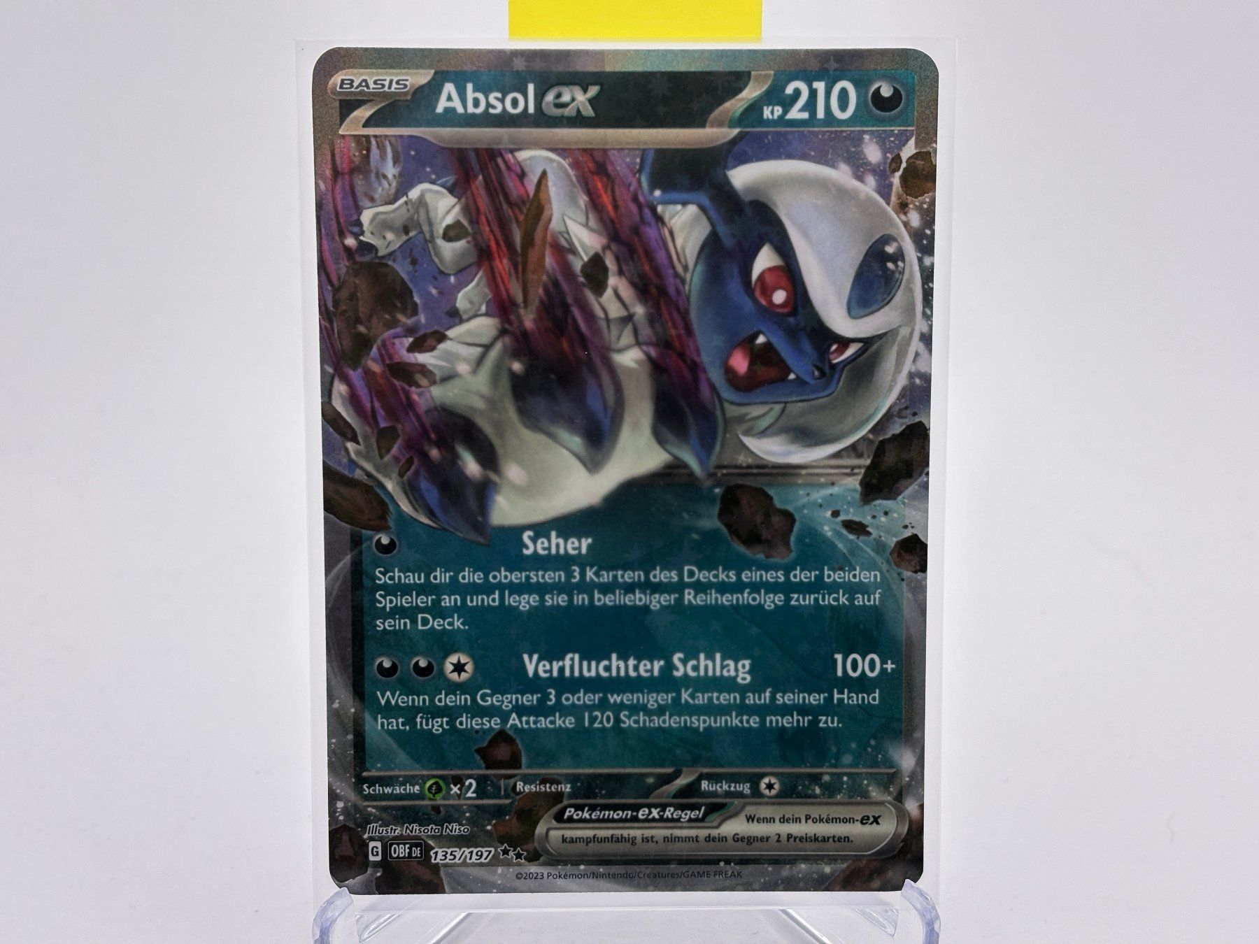 Pokémon Carte collezionabili: Obsidianflammen - Absol ex  (OBF 135) - DE – Nuovo (secondo la descrizione) da Allschwil venduto da Bullach