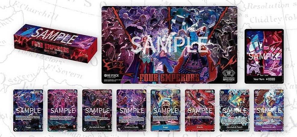 Bandai Carte collezionabili: One Piece 2nd Anniversary Set Four Emperors Japanese Sealed – Nuovo e nell'imballaggio originale da Carona venduto da OnePieceday26
