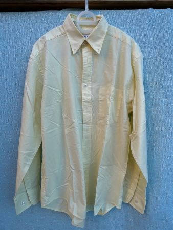 Hellgelbes GLOBUS Herren Langarm Hemd Gr. 39/40