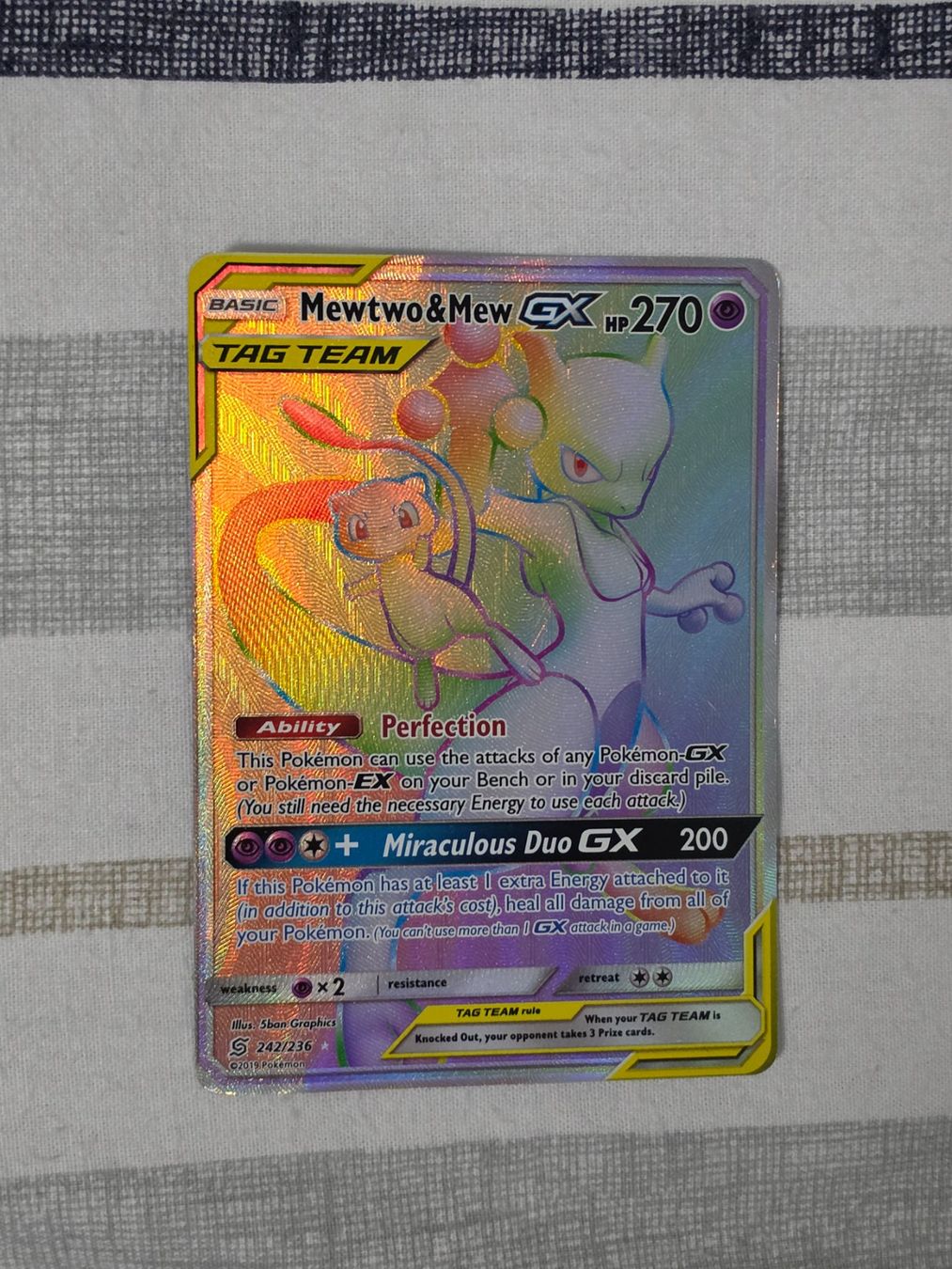 Pokémon Carte collezionabili: Mewtwo & Mew GX Tag Team 242 – Usato da Binningen venduto da oscark77 3