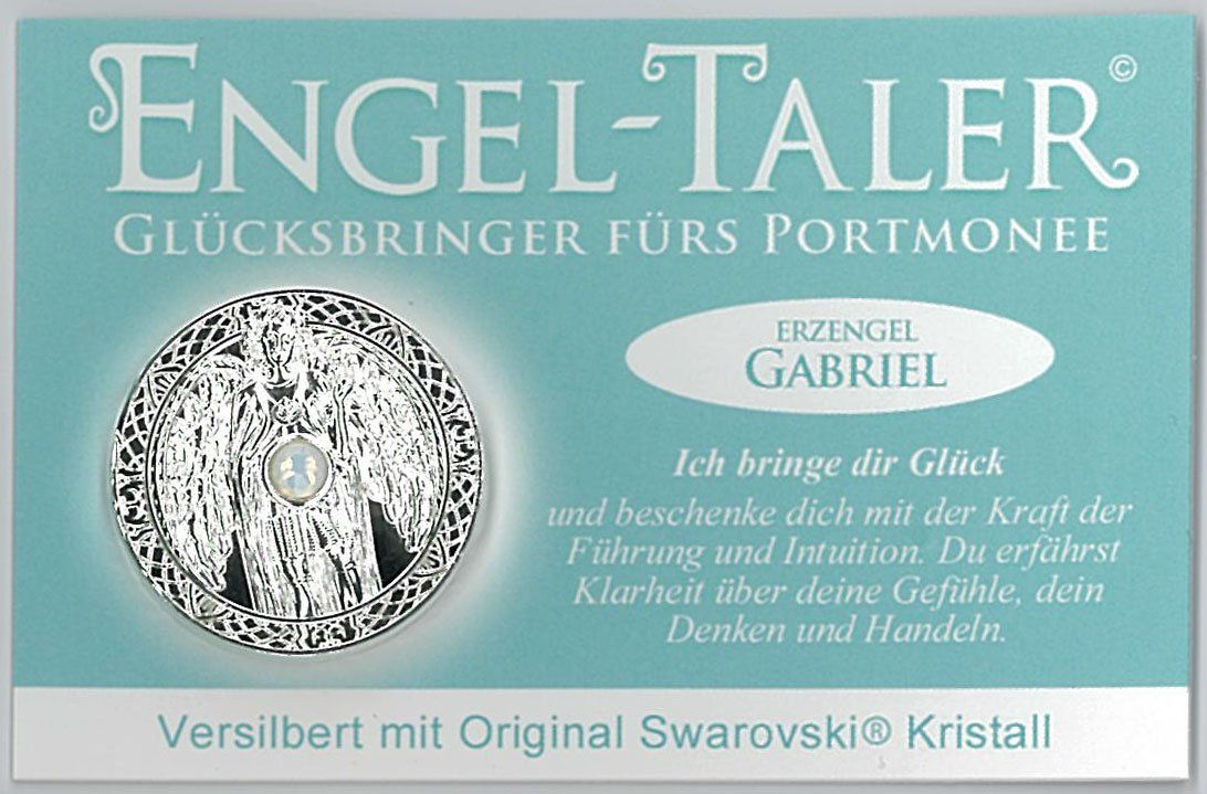 Statuette: Engeltaler versilbert - Erzengel Gabriel – Nuovo e nell'imballaggio originale da Mauren venduto da Yeelen