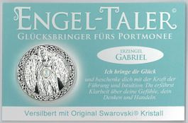 Engeltaler versilbert - Erzengel Gabriel