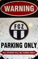 FC Zürich Parking Only Blechschild Letzigrund FCZ Englisch