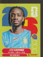 FIFA WORLD CUP 2026 Panini Sticker COD 7 JORIS KAYEMBE