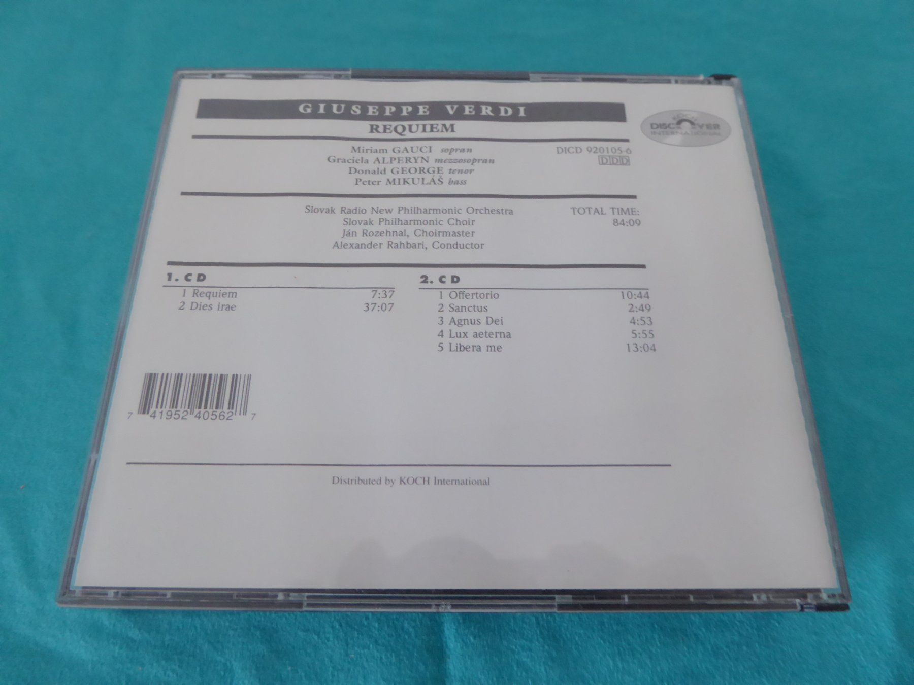 CD & DVD-Rohlinge: Verdi - Requiem – Gebraucht aus Aeugst am Albis von Drayprescot 1