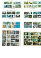 UMM Al-Qiwain Sammlung Briefmarken Vögel, Blumen, Autos/Bahn