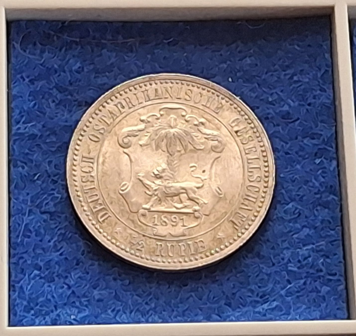 Alle Münzen: DOA - 1/2 RUPIE 1891 – Gebraucht aus Boniswil von dpd4coins 3