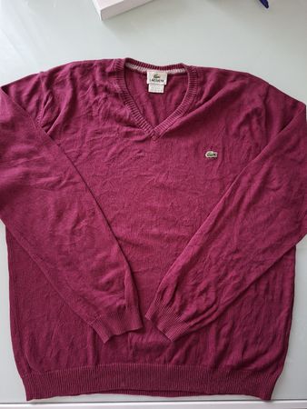 Pull Lacoste laine bordeaux homme, taille 6, taille  L