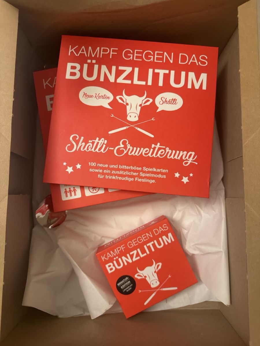 Giochi: Bünzlitum mit Shötli Zusatz und mini Version – Usato da Basel venduto da Mydonkey