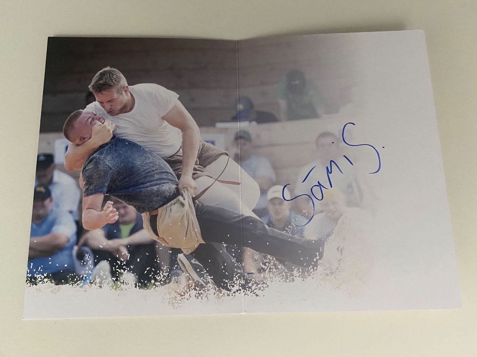 Autographes: Samuel Schwyzer Autogrammkarte - Schwingen – D'occasion à Hergiswil LU par FcMalkov 1