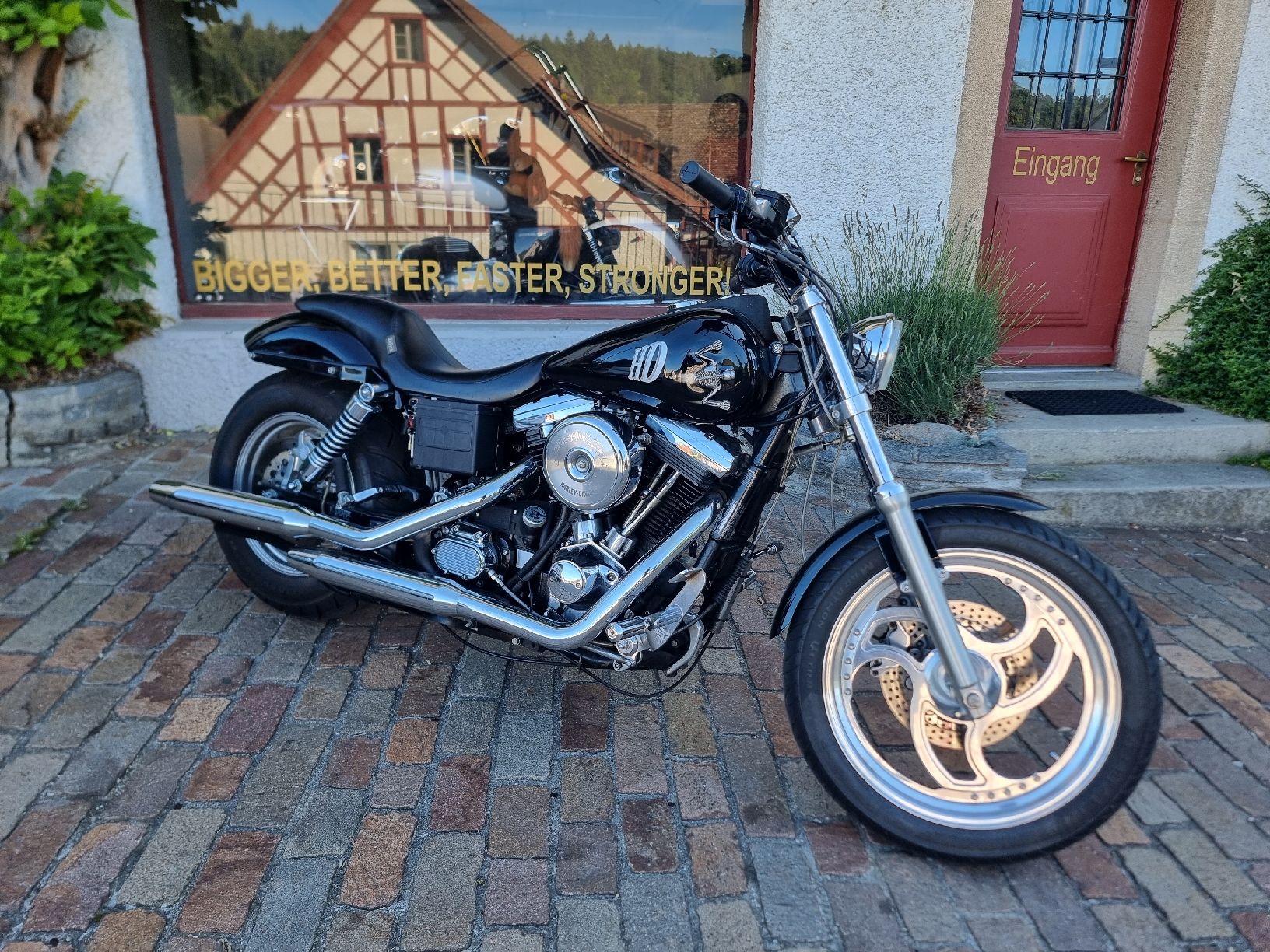 Harley-Davidson Chopper: Harley Davidson Dyna Street Racer / Dragster / Custom – Gebraucht aus Glattfelden von Gasoline_Family