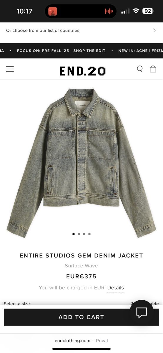 Jacken: Entire Studios Denim Jacket - Neu mit Etikett! – Neu und originalverpackt aus Abtwil SG von PauloDybala10 7