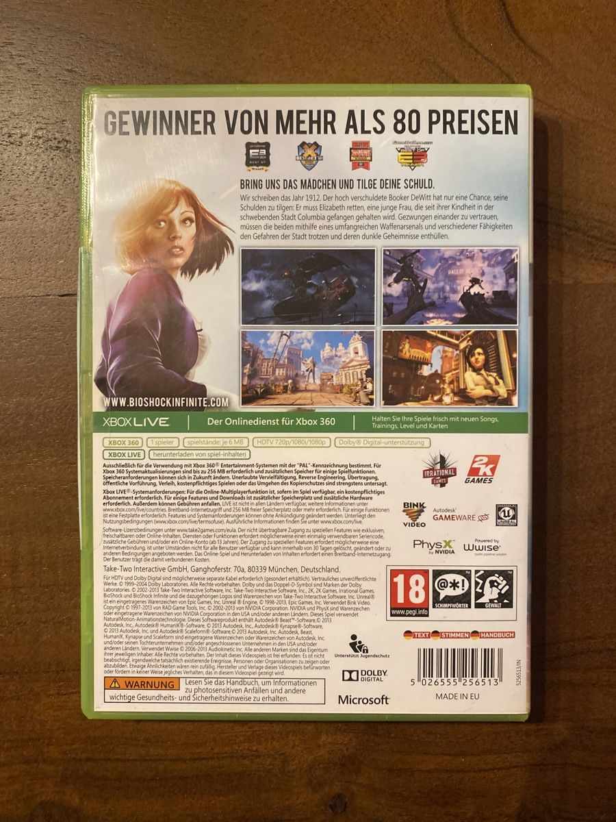 Microsoft Giochi: Bioshock Infinite für Xbox 360 – Usato da Thunstetten venduto da Virus_33 2