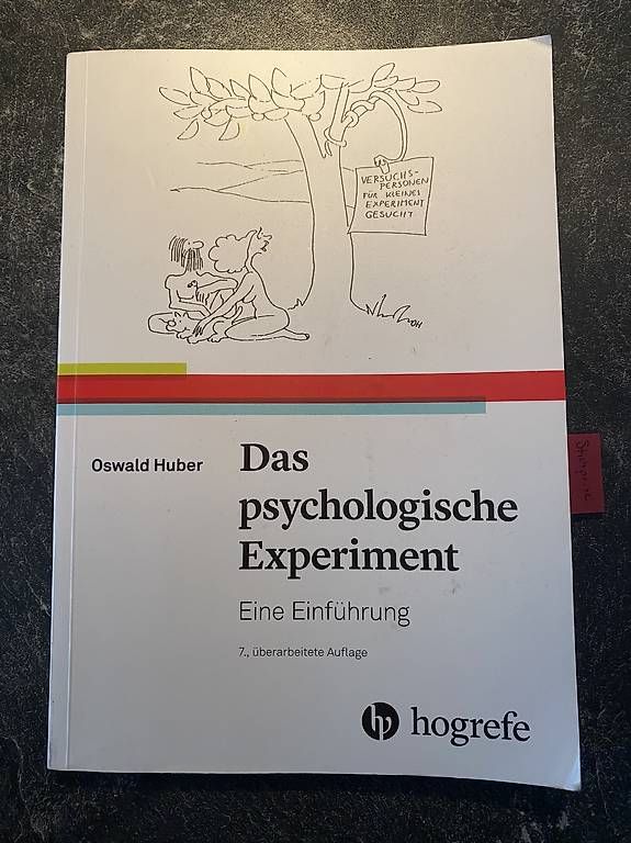 Libri: das psychologische Experiment - Oswald Huber – Usato da Winterthur venduto da sar_nn6d
