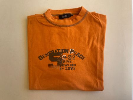 Vintage T-Shirt von VINCI, orange, Grösse M, Top Zustand!