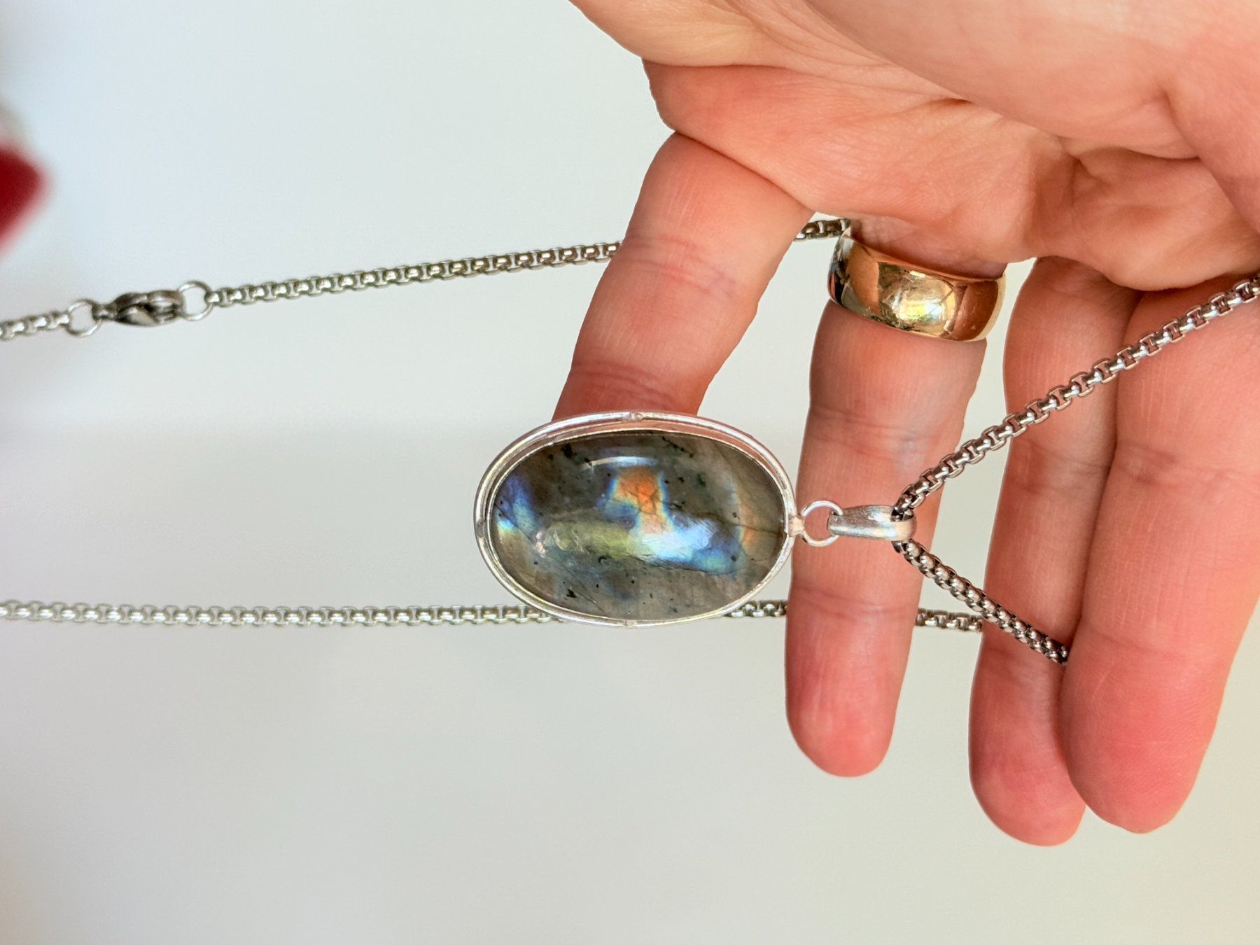 Catenine: Collier Labradorite  - Élégance intemporelle! – Nuovo e nell'imballaggio originale da Genève venduto da AWWA 3
