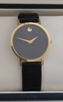 Montre Movado Museum Quartz Dorée 30mm Bon état
