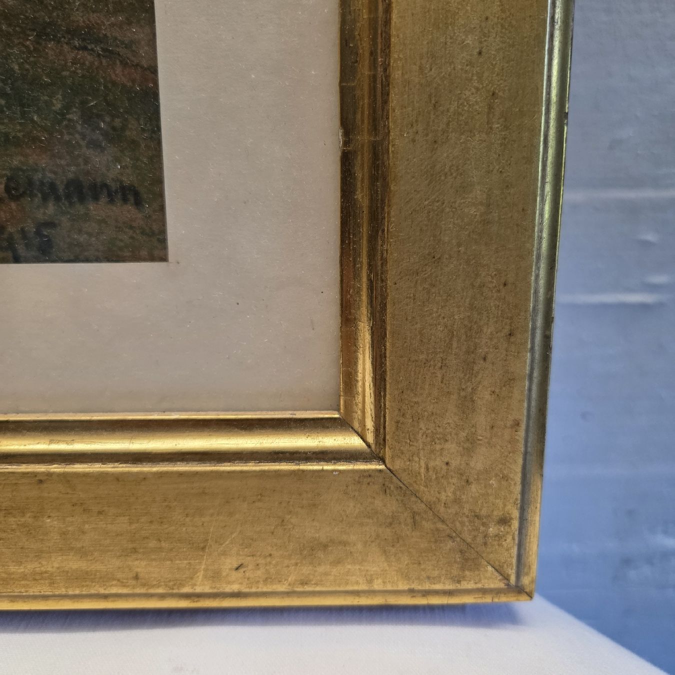 Foto & Immagini: Bild signiert A.Weidemann, 1915, Goldrahmen.. – Usato da Stans venduto da Ducati16 2
