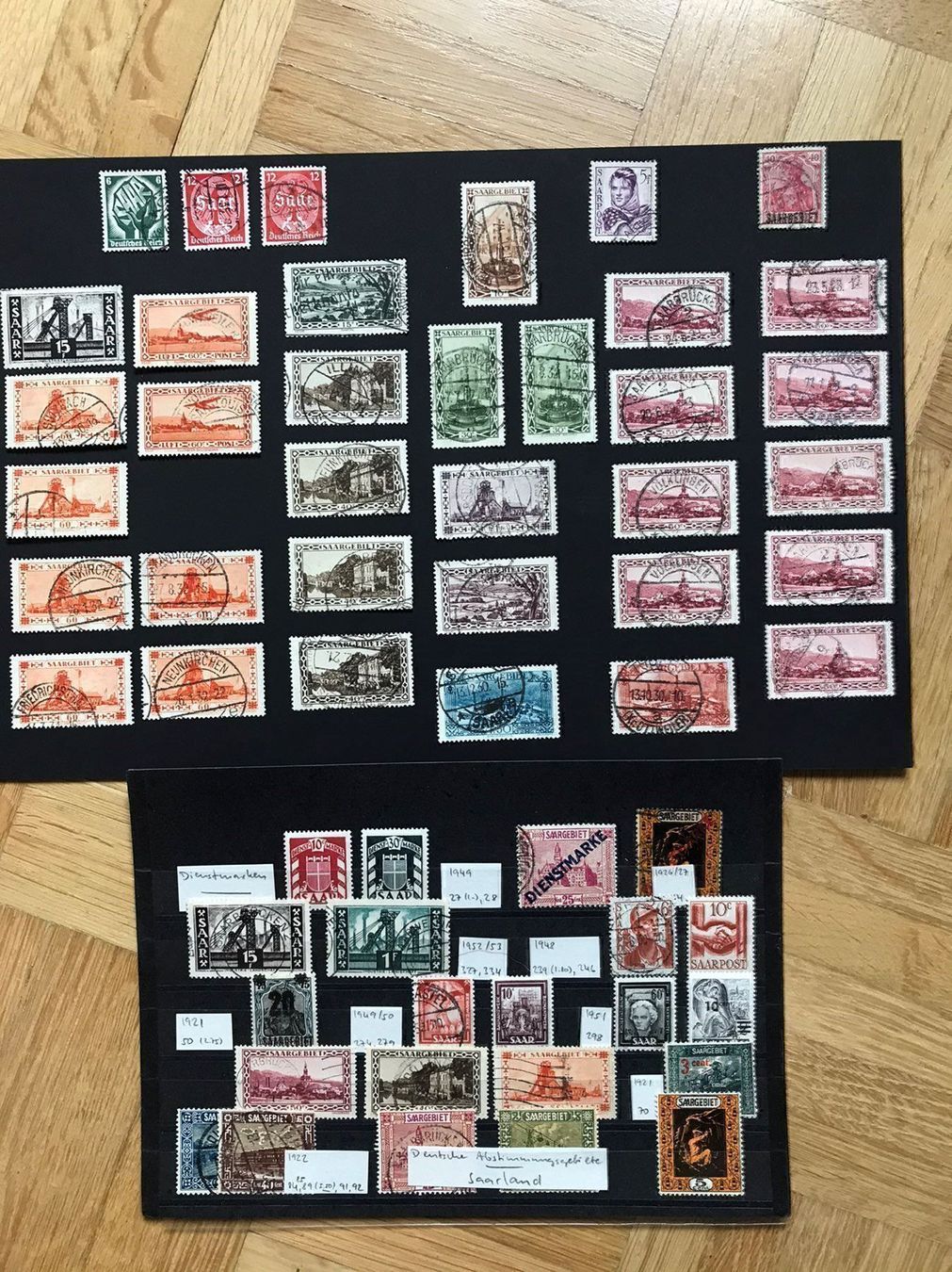Alle Briefmarken: Kleinlot Saar/Saarland ab 1921 – Gebraucht aus stäfa von brandy66