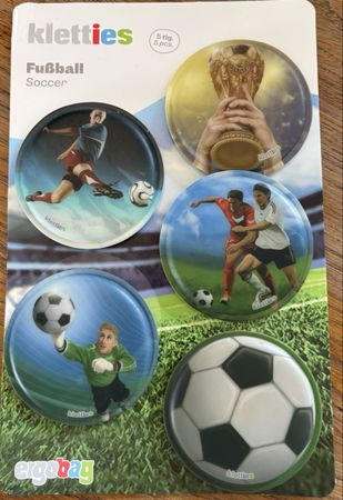 Kletties Aufnäher Fussball 5tlg für ergobag