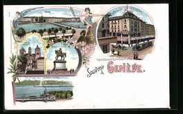 Litho Genève, Monument Dufour, Hotel de